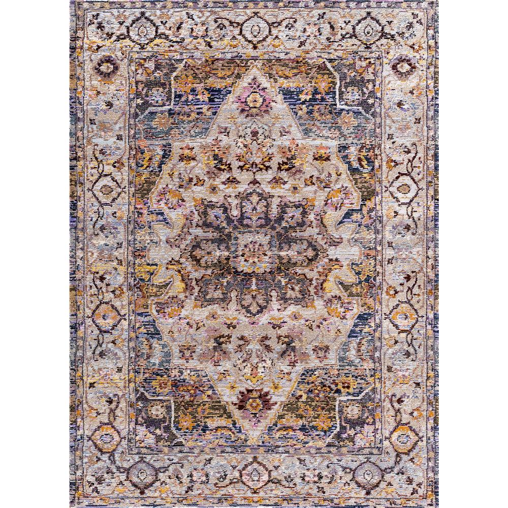 Dynamic Rugs  5342-599 Signature 3 Ft. 11 In. X 5 Ft. 7 In. Rectangle Rug in Blue / Multi
